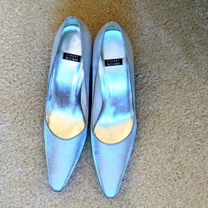 Silver Stuart Weitzman pumps